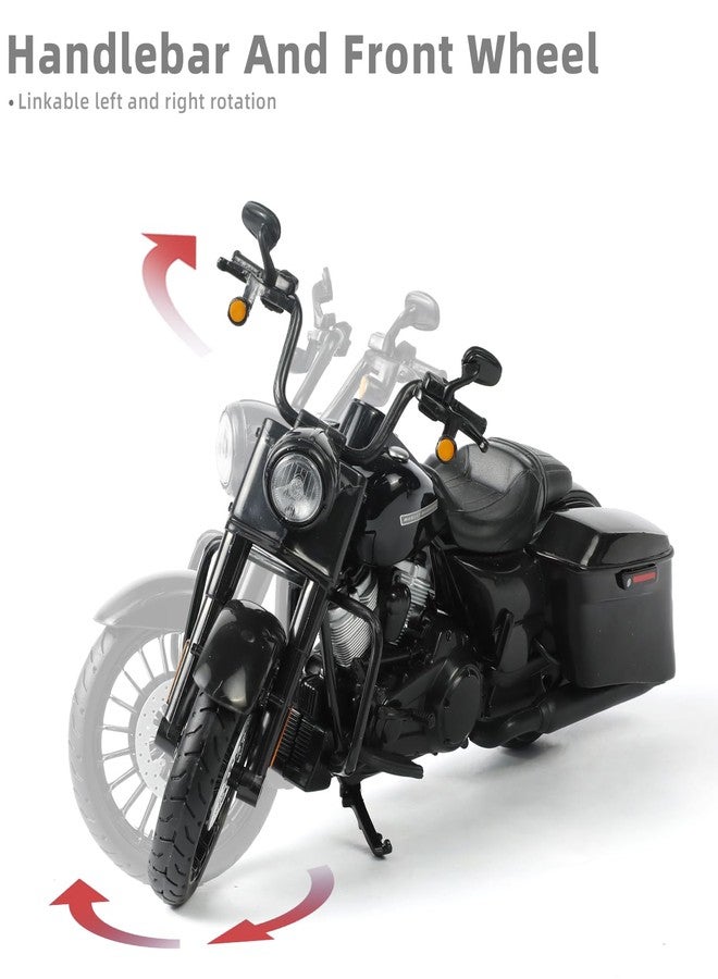 Risopen 2017 Road King Special Motorcycle Toy Compatible for Harley Davidson 1:12 Mini 2017 Road King Special Motorcycle Model diecast Moto for 5-7 inch Doll seat Decoration Moto Toy Gift - Image 3